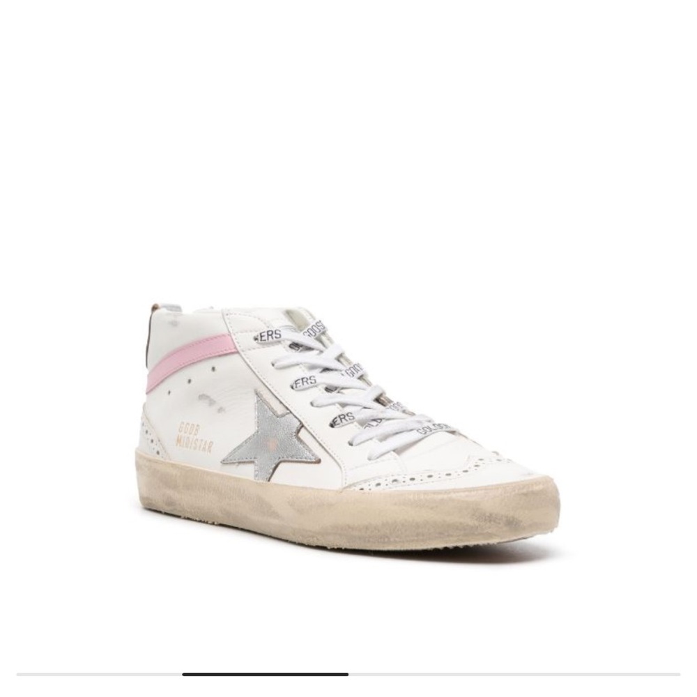 Golden Goose Mid Star Leather- worn once- dust bags and box included